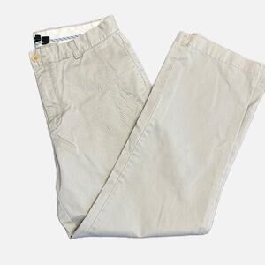 J. Crew Men's Khaki Cotton Chino Straight Leg  Pants 35x32 Beige